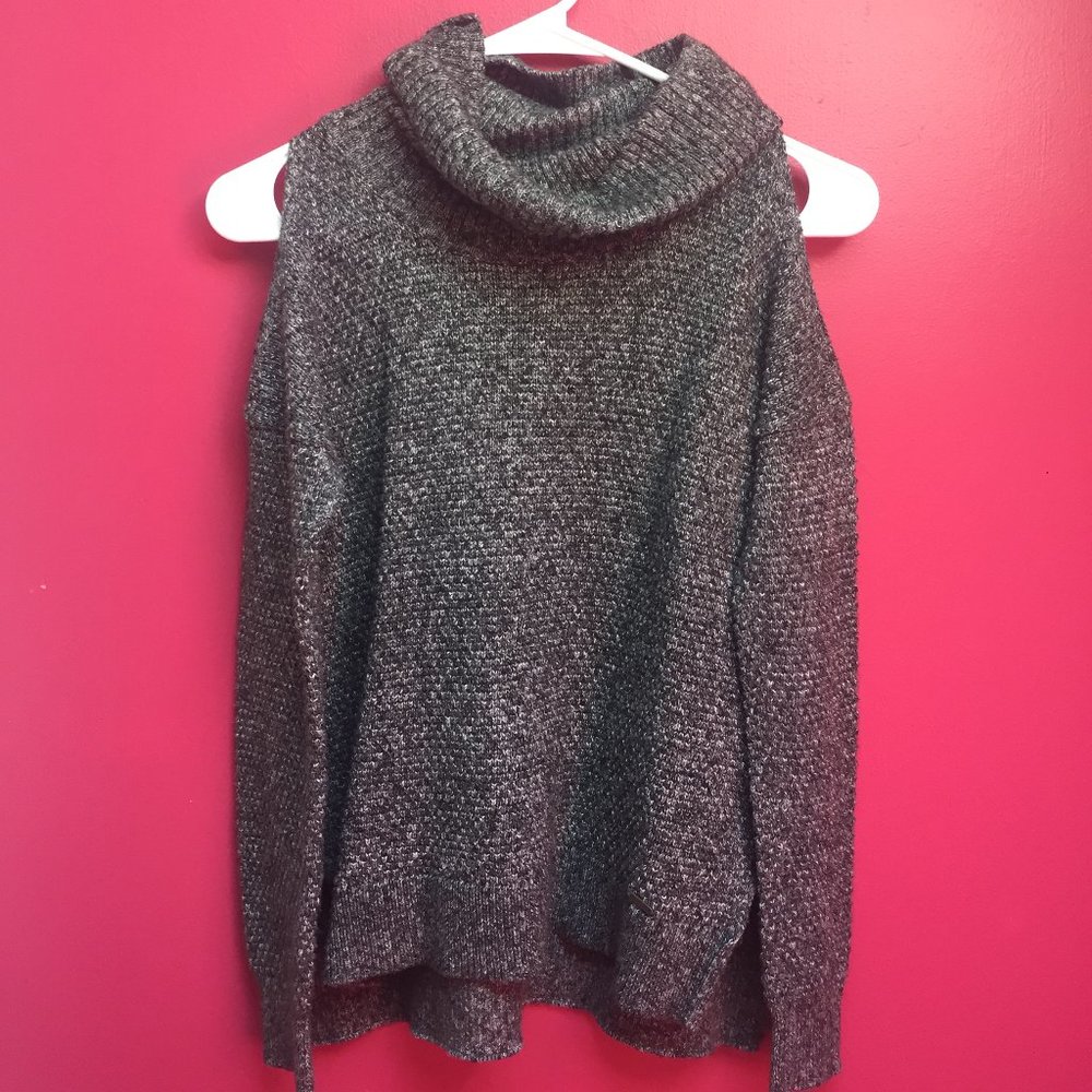 Hollister Cowl Neck Sweater with Shoulder Cutouts